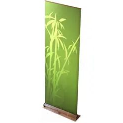 Details zu Greenline-RollUp "Bambus rund"  mit Bedruckung